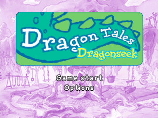 Dragon Tales Dragon Seek title screen for Playstation
